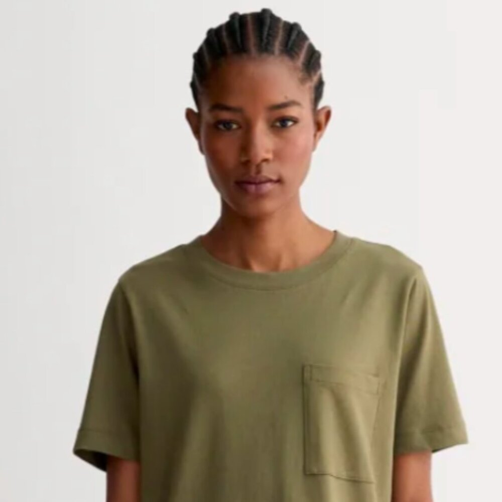 NWOT: Everlane Organic Cotton Weekend Tee Dress in Kalamata